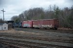 Boxcars for worcester backing up